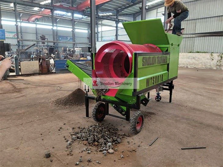 Small Sand Gravel Trommel Screen